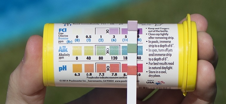 6 Way Test Strips Color Chart