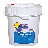 In The Swim 3 Inch Stabilized Chlorine Tablets for Sanitizing Swimming Pools - Individually Wrapped, Slow Dissolving - 90% Available Chlorine - Tri-Chlor - 10 Pounds In The Swim 3 Inch Stabilized Chlorine Tablets for Sanitizing Swimming Pools - Individually Wrapped, Slow Dissolving - 90% Available Chlorine - Tri-Chlor - 10 Pounds