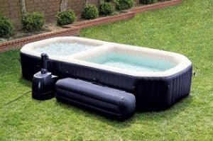 intex purespa bubble hot tub & pool set