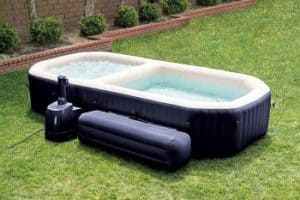 intex purespa hot tub and pool