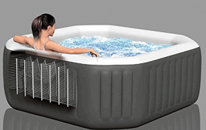 4 Person Octagonal 210 Gallon Spa with 120 Bubble Jets Review construction