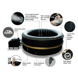 MSpa Luxury Exotic 6 Person Inflatable Hot Tub review contents
