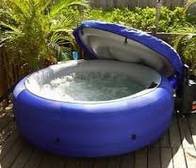how to clean an inflatable hot tub lid