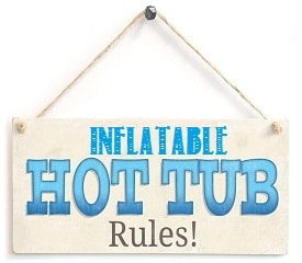 inflatable hot tub rules pee in your hot tub